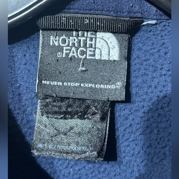 The North Face Dark Blue Zip-Up Sweater - Picture 3 of 5
